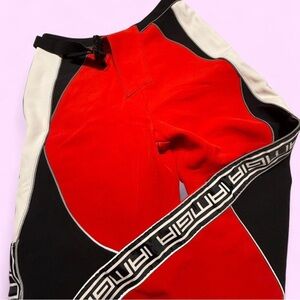 I.AM.GIA Red and Black Racing Style Pants
